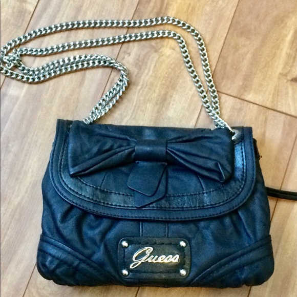 Guess Handbags - GUESS SHOULDER/ CROSSBODY WITH CHAIN STRAPS & BOW